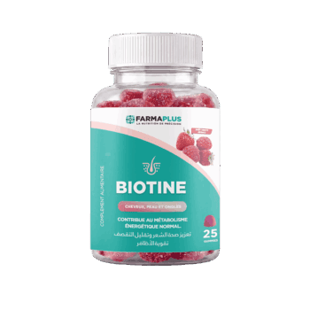 Biotine Gummies – Cheveux, Peau & Ongles – 25 Gommes